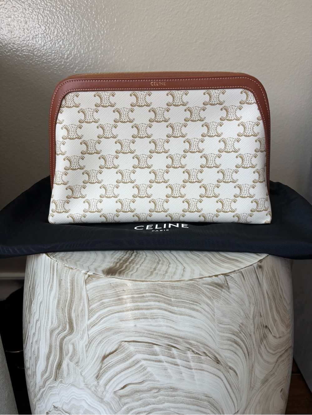 NWOT Celine Large Cosmetic Pouch - Picture 5 of 8